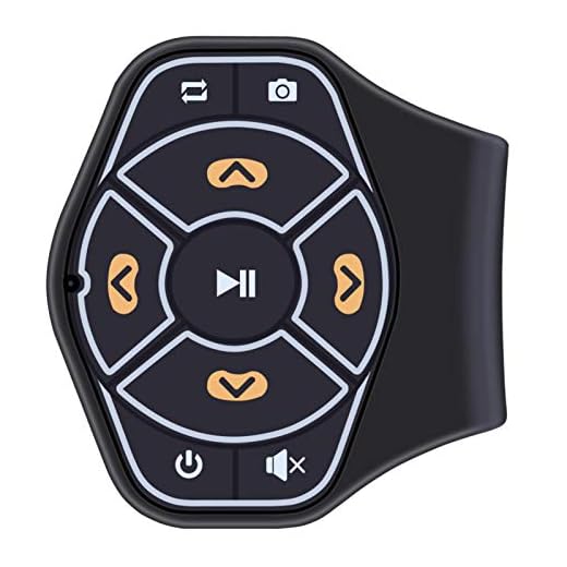 Bouton de Volant de Voiture Bluetooth Media sans Fil Télécommande Musique Audio Support Guidon