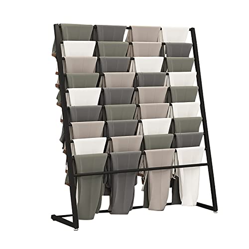 HJYPDMJ Perchas para Pantalones,Estante De Exhibición De Ropa, Perchero Multicapa De Gran Capacidad, Adecuado para Muebles para El Hogar De Tiendas De Ropa(Size:100x40x145cm,Color:Negro)