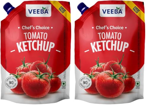 Image of Veeba Chef's Choice Tomato Ketchup (900G). (Pack of 2)