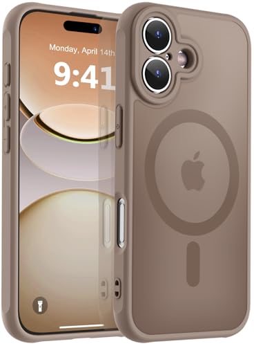 Image of MOCCA Magnetic Shockproof for iPhone 17 Case,Brown | 16ft Drop Tested | Compatible with MagSafe | Anti-Slip Matte Finish | Full Camera Lens Protection | Ultra-Slim Design