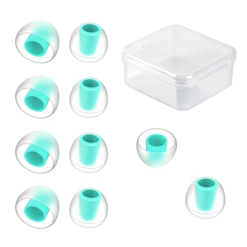Image of 5 Pairs KBEAR 07 Ear Tips, KINBOOFI Silicone IEM Eartips, KZ Earbuds Eartips for KZ ZST ZS10 PRO AS10 ZSN ZSN ZSN PRO X ZSN PRO ZAR ZS10 PRO X Wired Headphone (Blue,M+ /M+ /M+,5 Paris)