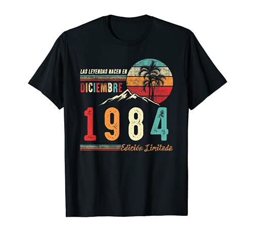 Las Leyendas Nacen en Diciembre 1984 38 cumpleaños Hombre Re Camiseta