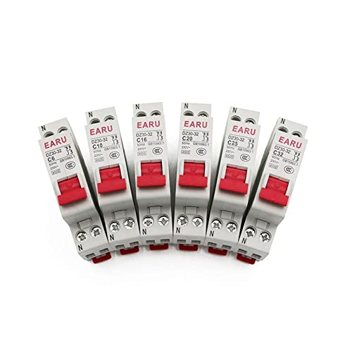MCB 1P+N interruptor magnetotérmico automático DIN de 32A mini 3