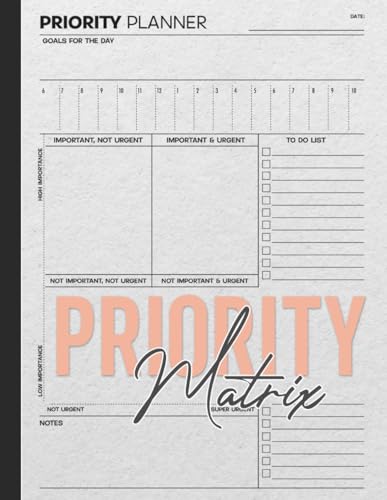 Priority Matrix Planner: Master Your Time and Focus