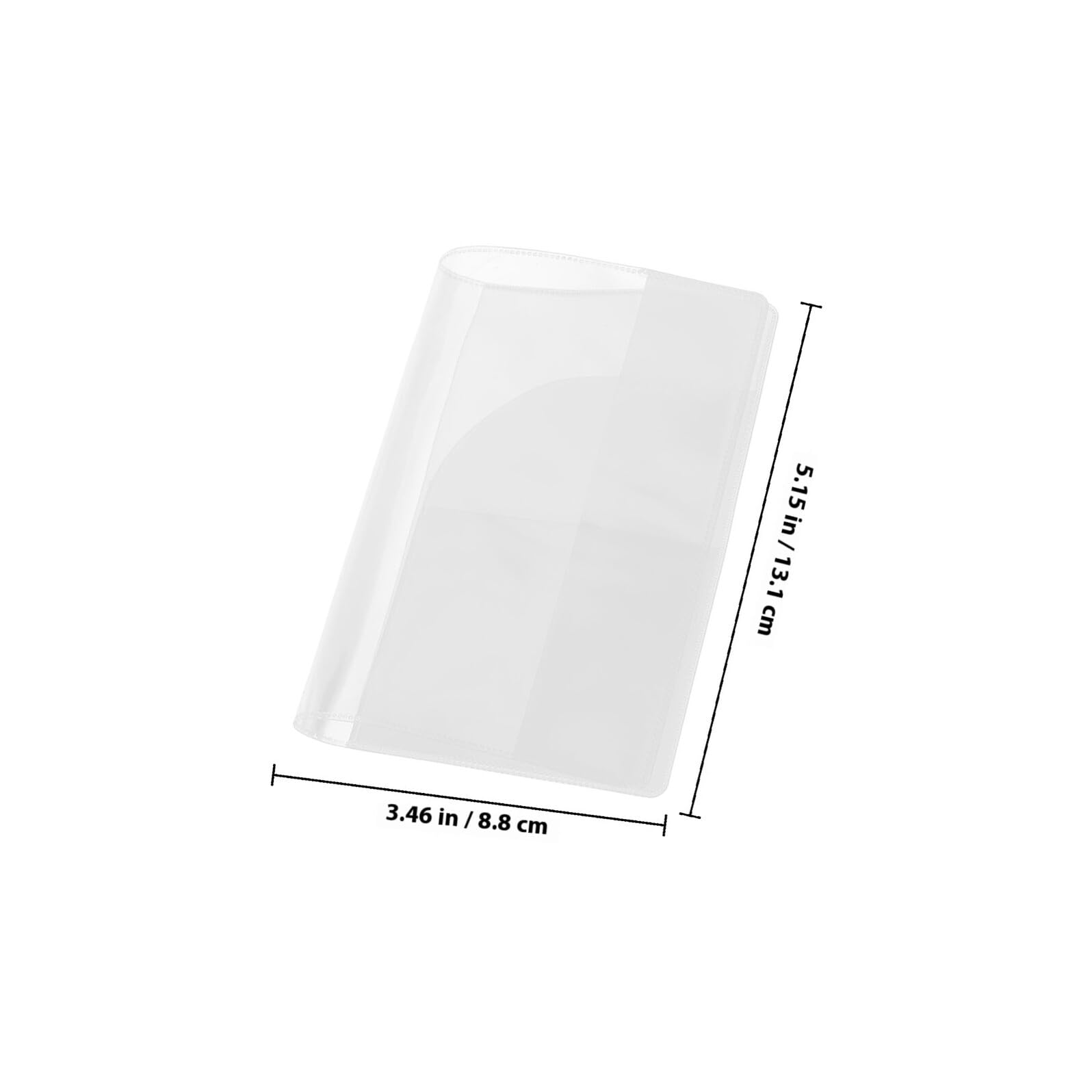 POPETPOP Portapassaporto Trasparente Set 5 Pezzi Custodie Protettive per Carte Organizer Passaporto da Viaggio Borsa Porta Documenti