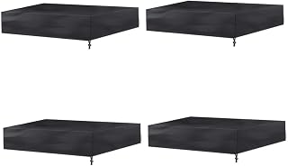 YARNOW 4pcs Bunker Cover sandboxes for with Covers Outdoor Tools Toys Pool Cover Cloth Sandpit Cover Black