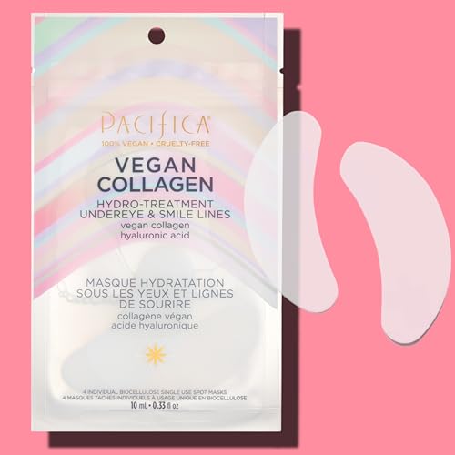 Pacifica Undereye & Smile Mask Set β Vegan Collagen Hydro Treatment with Hyaluronic Acid, Hydrating for Dark Circles, Dry & Combination Skin, Vegan & Cruelty-Free, 4 Pieces β image 8
