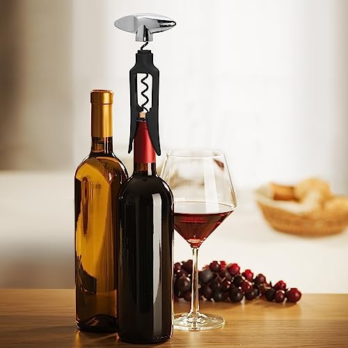 image for OGGI Wine Bottle Opener, Self Pulling Corkscrew - Self-Centering Non-S