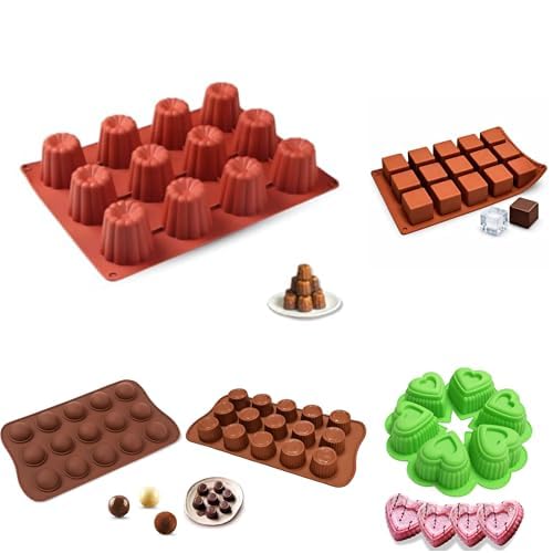 PARENCE.- Kit Moules Silicone Complet – Glaçons, Chocolat, Cannelés, Gâteaux & Alphabet | Moules Antiadhésifs Réutilisables, Pâtisserie, Desserts, Cuisine Maison