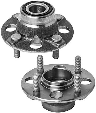 Rear Wheel Hub and Bearing Assembly Left or Right Compatible With Acura EL Honda Civic (FWD Models) CRX Wagovan AUQDD 513035 x2 (Pair) [5 Lug Hub,Non-ABS]