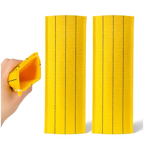 Abriebschutzschlauch für Spanngurte bis 50 mm - 40 × 9 cm - 2 Stück - Kantenschoner/Kantenschutz, Spanngurtschutz zur Ladungssicherung für LKW