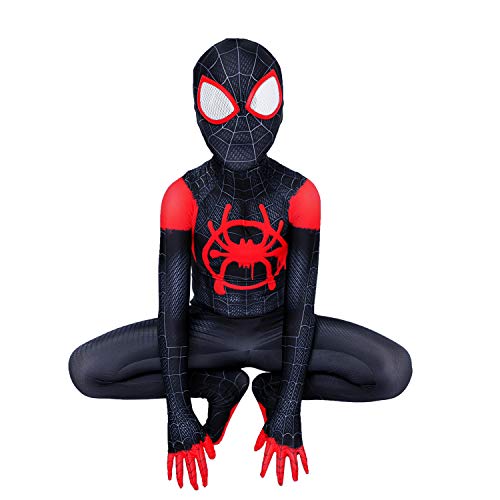 Body de super-herói para meninos fantasia de Halloween infantil body completo de faz de conta M