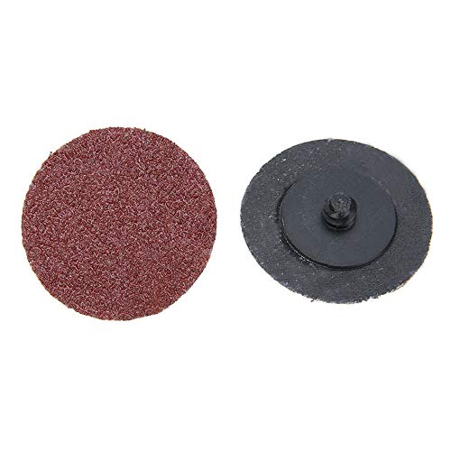 SENRISE 25PCS 2" Roll Lock Sanding Discs, Aluminum Oxide, Black, Compatible with Air/Electric Drill & Rotary Tools, 60 Grit, 2 Inch - Image 2