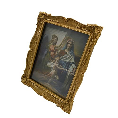 Satisfive Vintage Ornate Gold Picture Frame - 8X10 Antique Photo Frame With Glass Front For Wall And Tabletop Display - Elegant Home Decor For Living Room #TOP7