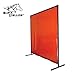 Revco 6X8VF1-ORA 6'X8' 14 mil. 1 Panel Orange Saf-Vu Welding Screen with Frame