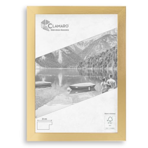 Clamaro 'COLLAGE' Cornice 47x68 fatto a mano | Oro Lucido