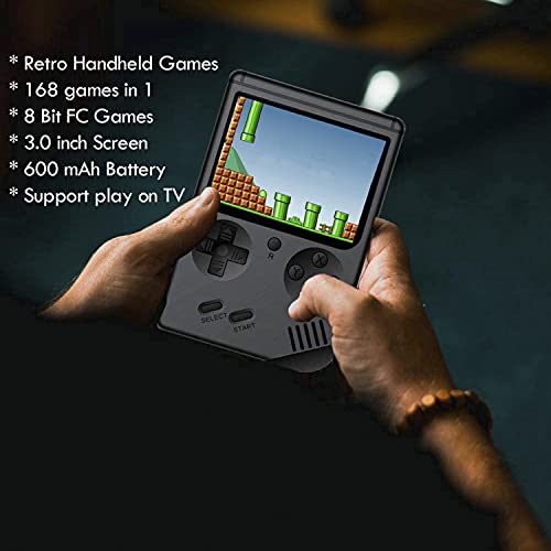 BYLGKE Handheld Games Electronic Games Console for Kids/Adults - 8 Bit 168 Classic Games 3 Inch Screen Retro Games… - Image 4