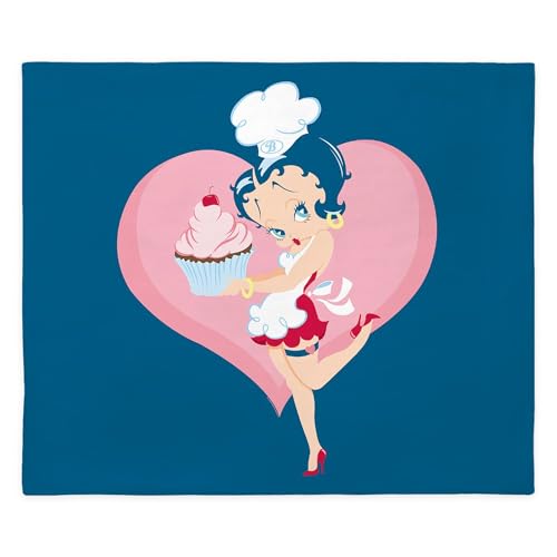 CafePress Betty Boop Cupcake Love King Duvet Cover, Printed Comforter Cover, Unique Bedding