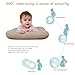 Baby Lounger for Newborn, Bionic Design Baby Lounger, Soft Organic Cotton Breathable Lounger for Infants 0-18 Months (Cream Grey)