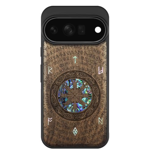 Coque Pixel 11 Pro bois magnétique compatible Magsafe étui protection antichoc