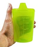 Medi-Inn Schnabelbecher Schabeltasse Trinkbecher 250 ml (Farbe: gelb, Öffnung: 8 x 4 mm)