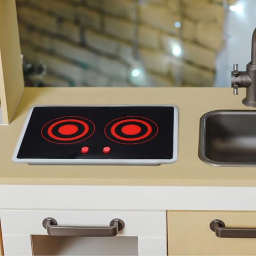 BESPORTBLE Küchen-spielzeug Induktionsherd Realistisches Kochfeld Mit Sound Lichteffekten Zubehör Für Junge Mädchen-küchen-spielzeug Fördert Kreative Spielerlebnisse Ohne Batterien