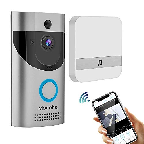 Modohe - Timbre inalámbrico de vídeo 1080P, sensor HD COMS de doble sentido para hablar con WiFi