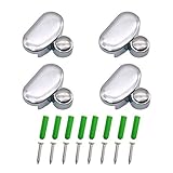▶ Reduzca la Fricción: El diseño ovalado ofrece más flexibilidad al instalar clips de espejo. Coloque una almohadilla de silicona suave en el interior para reducir la fricción interna. Tiene un efecto antideslizante y puede proteger el vidrio o los materiales de contacto.