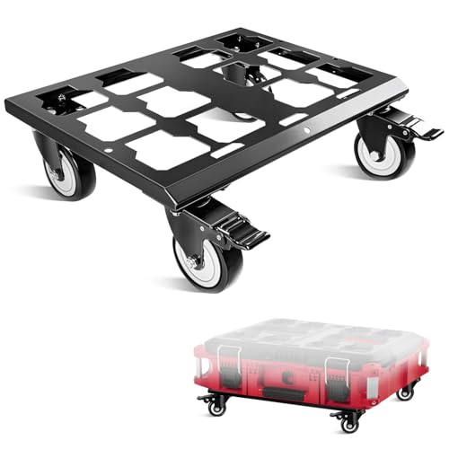 BYERN AUTO 350Lbs Tool Box Dolly Compatible with Milwaukee Packout Toolbox