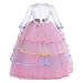 CinheyU Niñas Disfraz de Carnaval Manga Larga Vestido de Unicornio Princesa Cumpleaños...