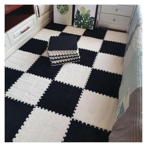 �t�H�[���p�Y���}�b�g�A 12����C���^�[���b�L���O�J�[�y�b�g�^�C���v���C�}�b�g�v���b�V���t�H�[���X�N�G�A�t���A�}�b�g�{�[�_�[�t���C���^�[���b�L���O�ӂ�ӂ�^�C���X�N�G�A�p�Y��(Black+white)