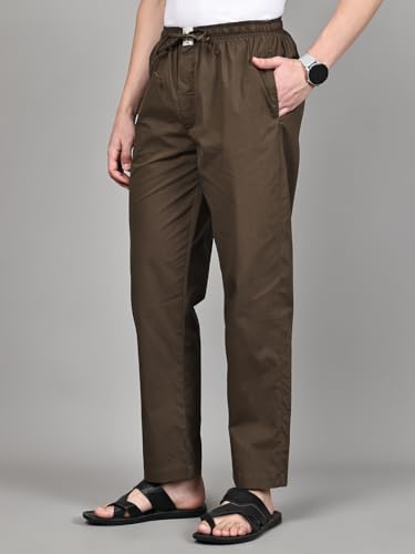 Image of Majestic Man Men Mid Rise Comfort Fit Solid Pure Cotton Casual Style Lounge Pants