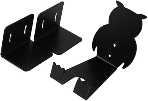 Kisangel Soporte de bicicleta 1 juego soporte de montaje en pared para bicicleta negro suministros creativos percha gancho soporte de almacenamiento