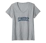 Photo Gallery donna elmhurst illinois il vintage athletic sports navy design maglietta con collo a v Photo Gallery donna elmhurst illinois il vintage athletic sports navy design maglietta con collo a v