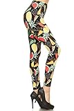 R764-OS Fruit Sensation Print Fashion Leggings