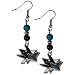 NHL San Jose Sharks Fan Bead Dangle Earrings