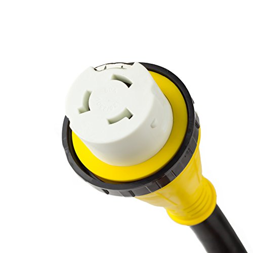 Proline Power 50 Foot 50Amp Heavy Duty RV Extension Cord with Twist Lock Connector and Easy Removal Handle, 125V/250V for Trailer, Camper, Motorhome