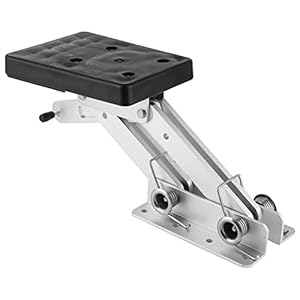 Aramox Buitenboordmotor Beugel, Aluminium Buitenboordmotor Hulpmotor Beugel Mount Verstelbaar voor 2-takt 7.5-20HP