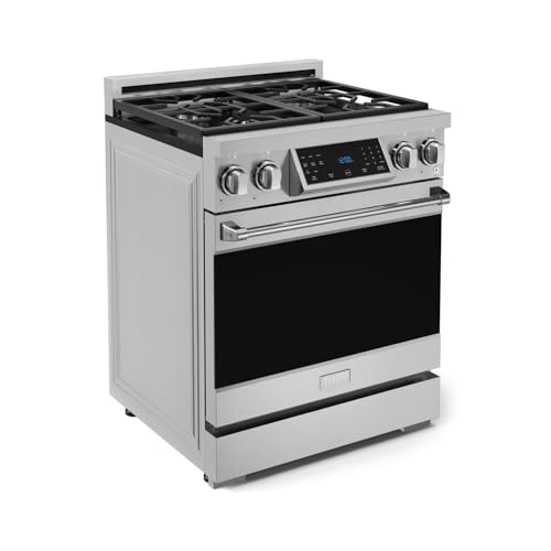 Image of Gordon Ramsay by THOR Kitchen 30 Inch Professional Gas Range with Tilt Panel Touch Control in Stainless Steel