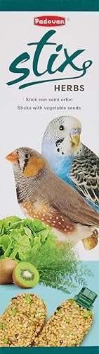 Padovan Stix Herbs Cocorite, Budgies and Small Exotic Bird Complementary Feed - 80 Gm