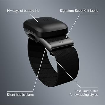 WHOOP Peak Bundle WHOOP 5.0 Health & Fitness Wearable with 12-Month Membership + SuperKnit Wristband 24/7 Activity, Sleep, HRV & Stress Tracker with Healthspan Insights Graphite