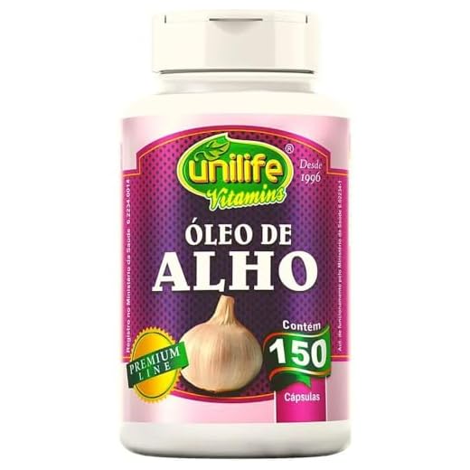 Óleo de alho - 150 cápsulas