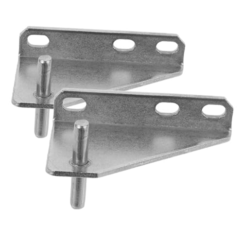 Alipis 2 Piezas bisagra de la puerta del refrigerador reemplazo deber pesado bisagras accesorios de la puerta del refrigerador piezas de la puerta del refrigerador Acero inoxidable Plata