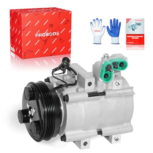 Image of PHOBOOS A /C compressor with Clutch Compatible with Kia Sorento 2003-2006 V6 3.5L, Fast Cooling, Low Noise, Easy Installation, Ref. CO-10822C