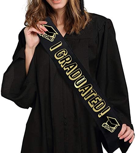 Student Graduation Hat Adult Bachelor Graduation Caps and Graduate Satin Sash for Graduation Ceremony Party Favors Prime Adults Graduation Ceremony Party Favors Decoration