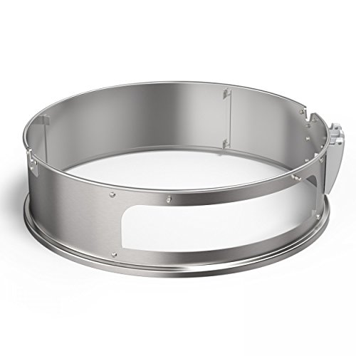 RÖSLE Gourmetring/Pizzaring, Hochwertiger Edelstahlring für Drehspieß und Zubereitung von Pizzas, geeignet für RÖSLE Kugelgrill No.1 F60/F60 AIR/F60 Sport/G60