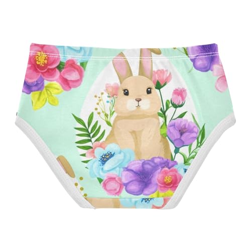 Aesthetic Girls Underwear Toddlers 2t Cotton Little Girl Panties Cute Floral Easter Bunnies Kids Undies Briefs2