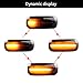znakeauto 2x Sequential Dynamic Flowing SMD Smoke Amber Led Side Marker Turn Signal Light Compatible with Audi A3 S3 8P A4 RS4 S4 B8 B7 B6 A6 S6 RS6 C5 C7