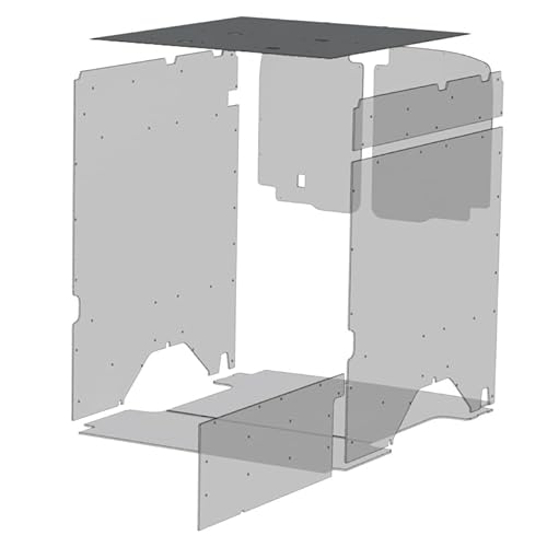 Van Ceiling Liner | DuraTherm | Textured Gray | Polypropylene with Foam & Foil Core | With Mounting Hardware | Insulated Roof Panel | Leggend Fleet 74C5-114-2613HX
