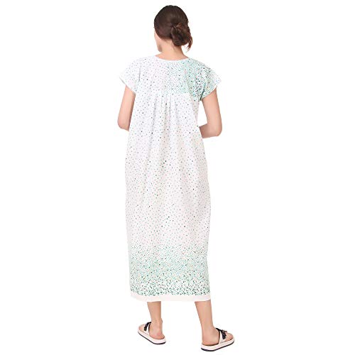 CIERGE Women's Cotton printed Ankle Length Nighty (Free Size; Pack of 2) Multicolour - Image 4